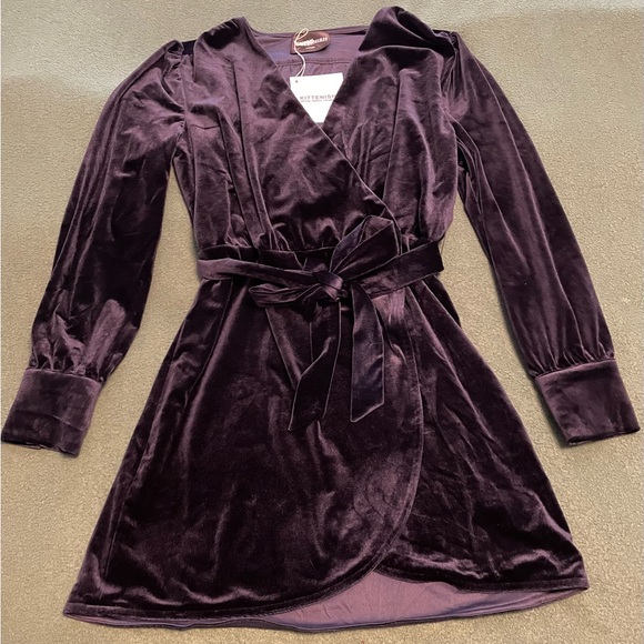 Kittenish Dresses & Skirts - Kittenish Velvet Wrap Dress
